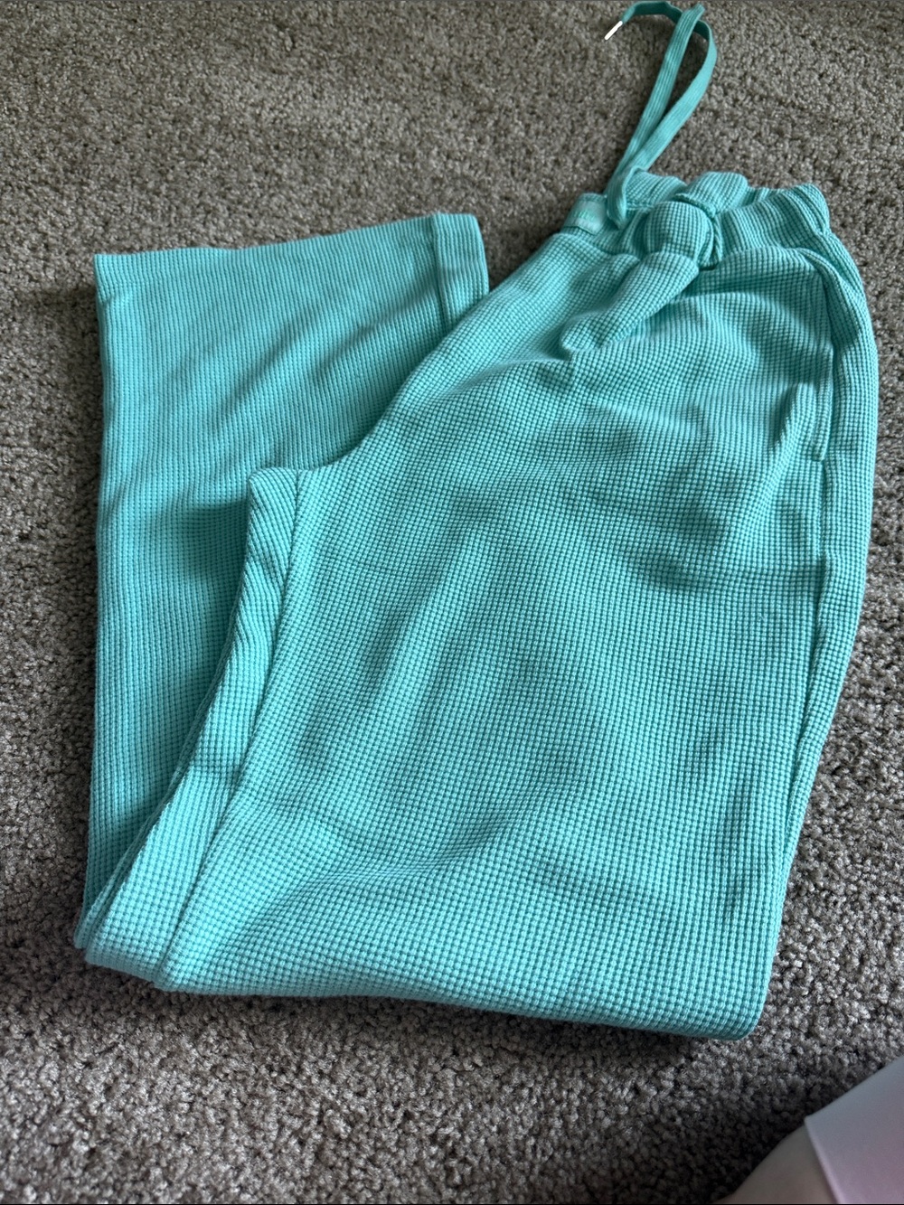 Women's Ribbed Lounge Pants - Aqua